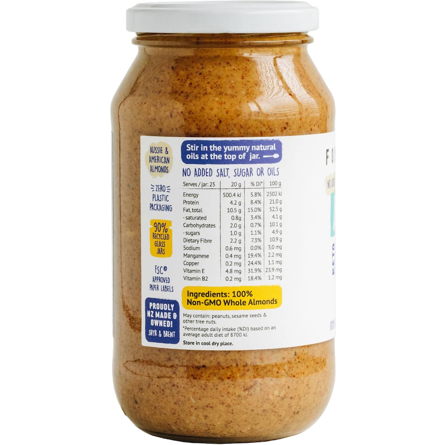 Forty Thieves Almond Butter Smooth 500g
