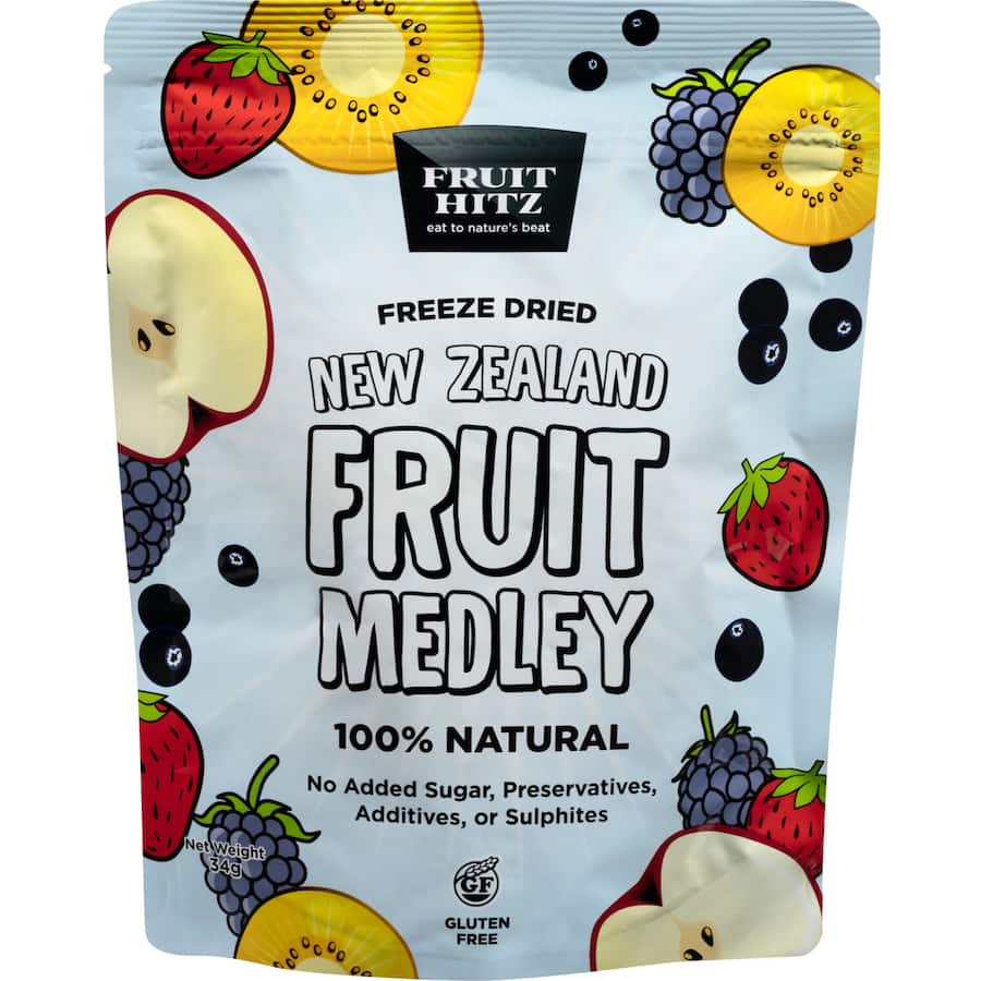 NZ Fruit Medley Freeze Dried 34g