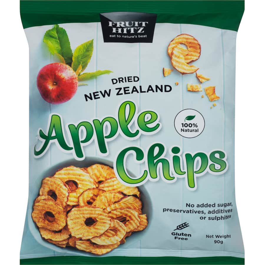 NZ Dried Apple Chips 90g