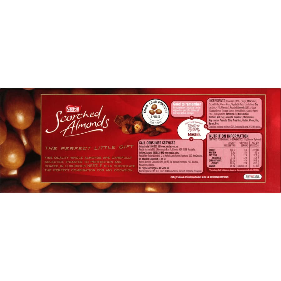 Nestlé Scorched Almonds Milk Chocolate Box 240g