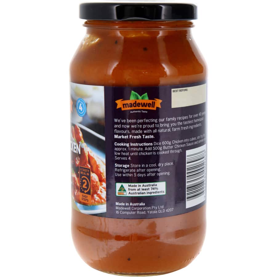 Madewell Simmer Sauce Tangy Butter Chicken 500g