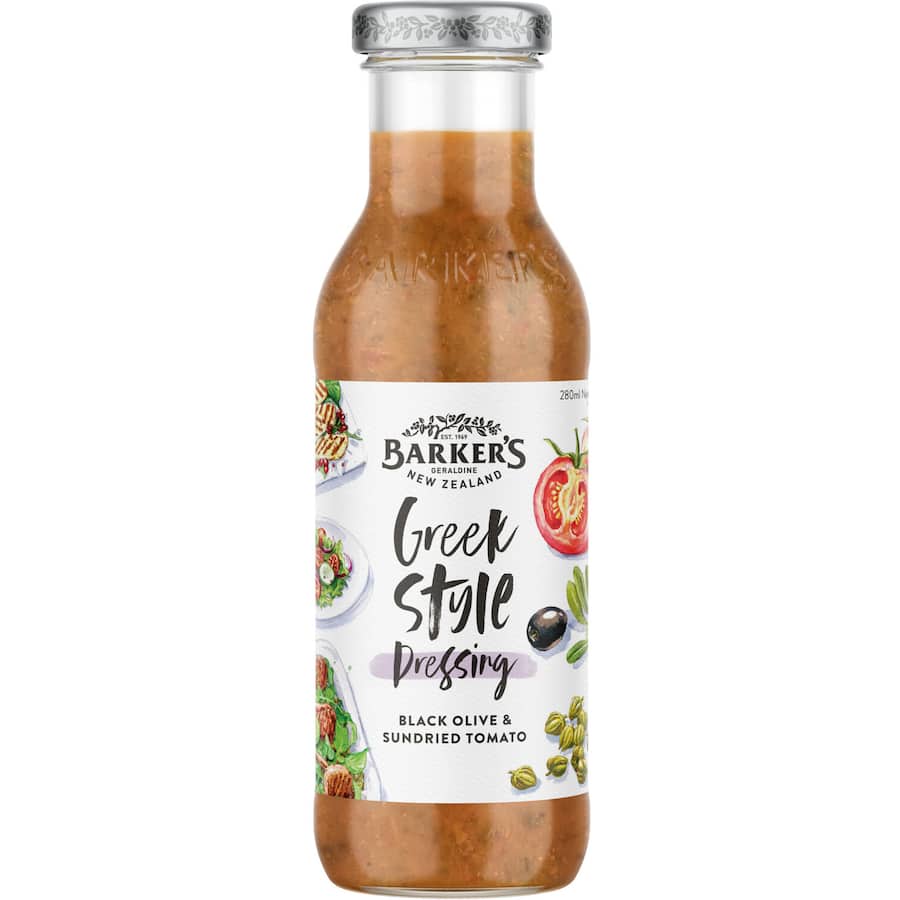 Barkers Dressing Greek Olive 280mL