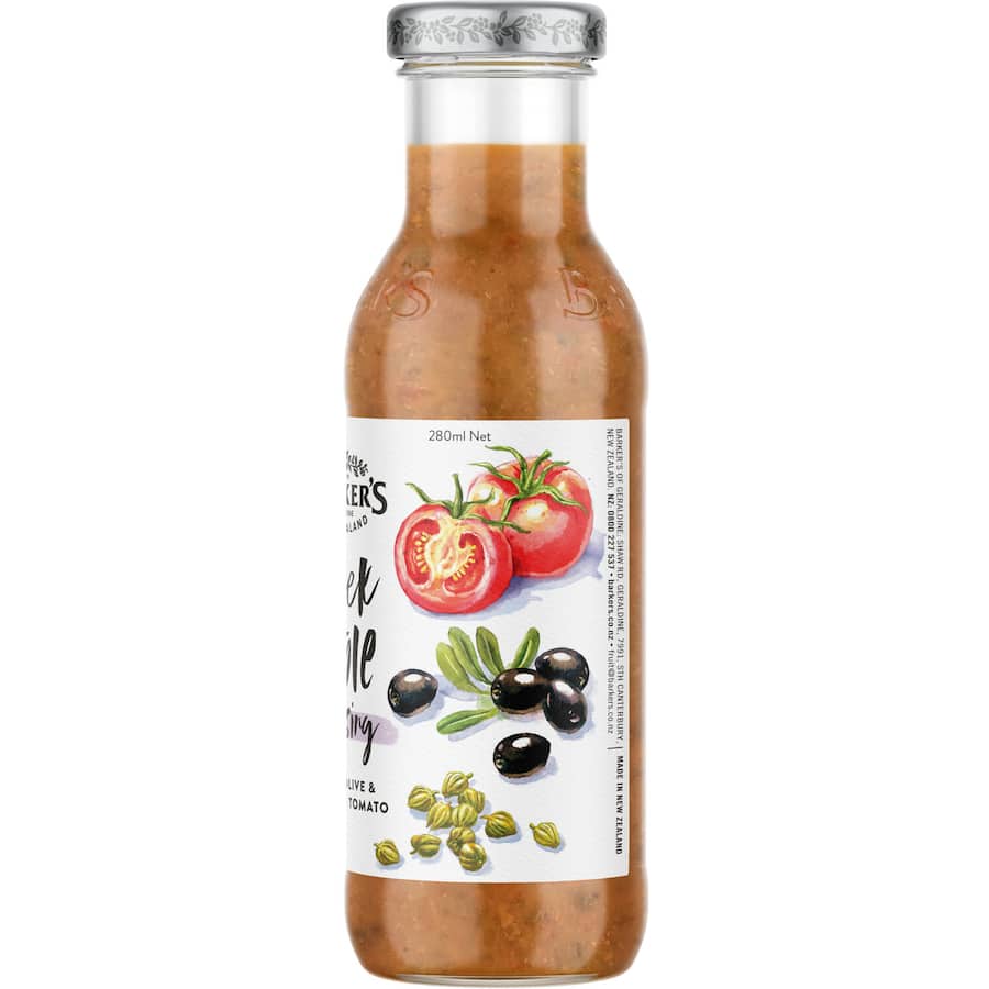 Barkers Dressing Greek Olive 280mL
