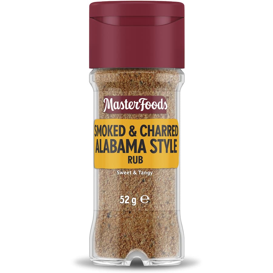 Masterfoods Bbq Rub Smoked Charred Alabama Style Shaker 52g