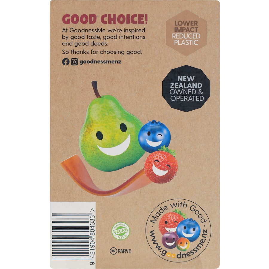 Goodnessme Really Fruity Fruit Sticks Strawberry & Blueberry 8pk 120g