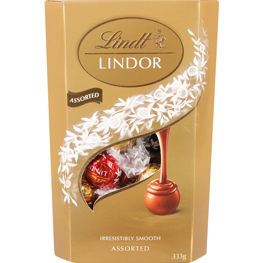 Lindt Lindor Chocolate Box Cornet Assorted Collection 333g