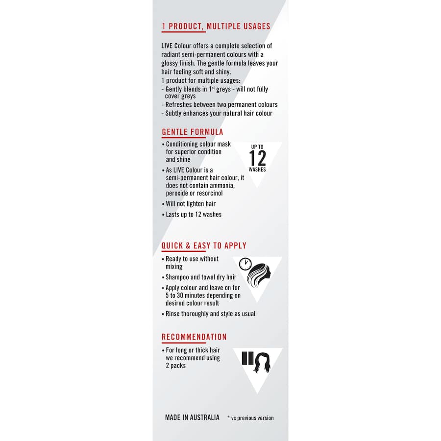 Live Colour Hair Colour Silver Toner 75mL