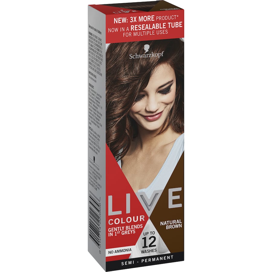 Live Colour Hair Colour Natural Brown 75mL