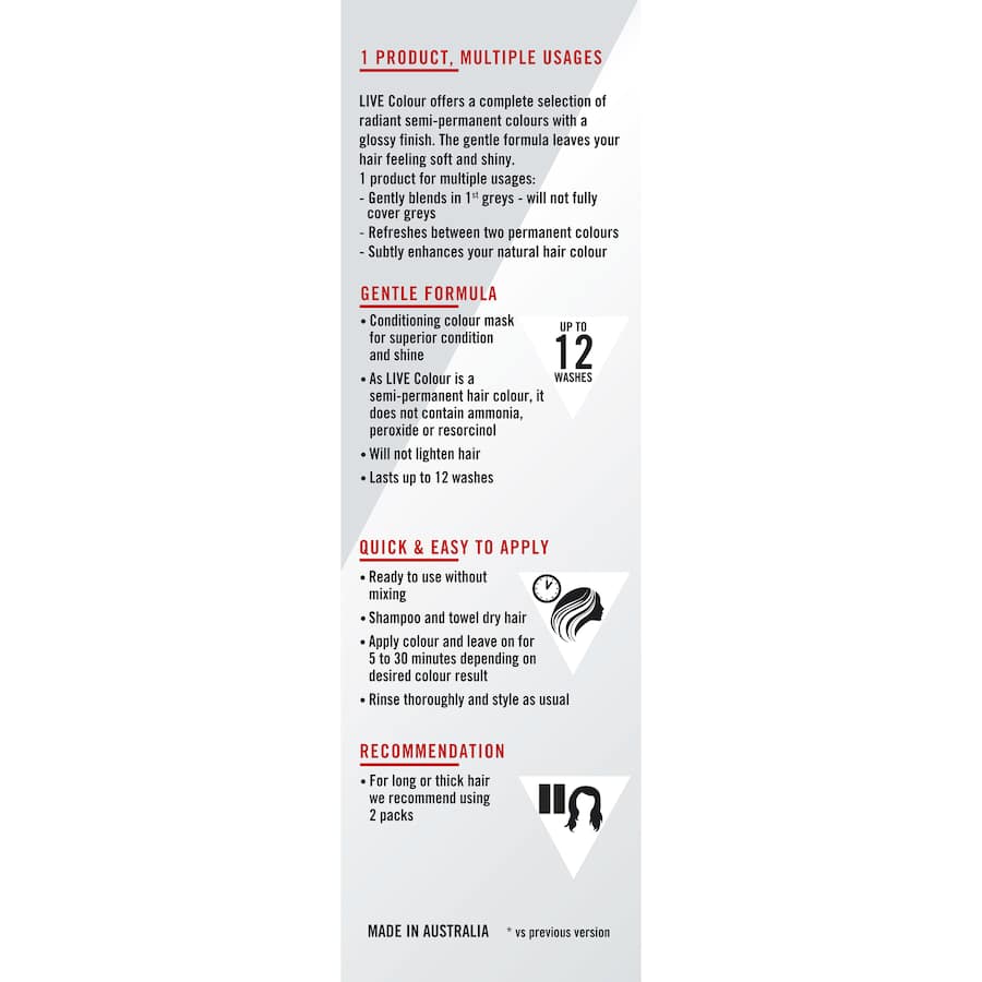 Live Colour Hair Colour Natural Brown 75mL