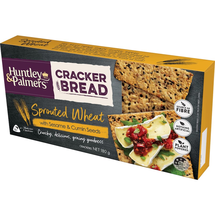 Huntley & Palmers Crackers Sprouted Wheat 180g