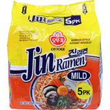 Ottogi Jin Ramen Instant Noodles Mild Multi Pack 5pk 600g
