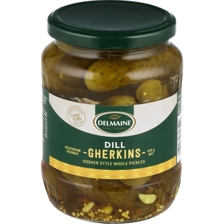 Delmaine Dill Gherkins Kosher 670g
