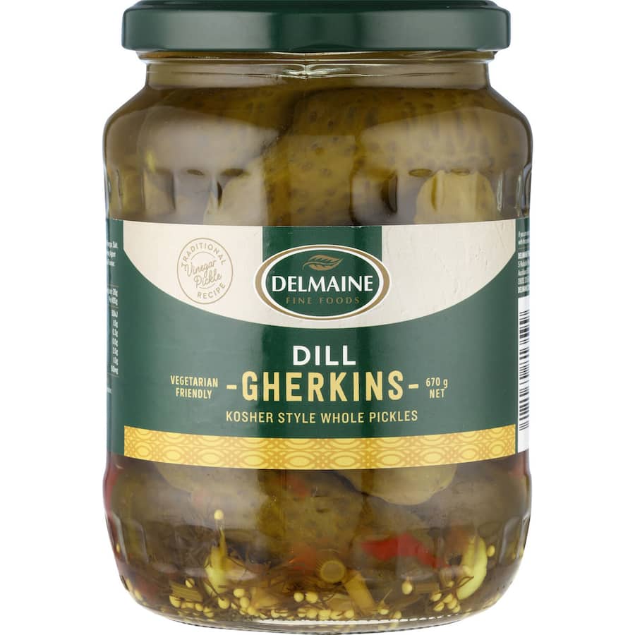 Delmaine Dill Gherkins Kosher 670g
