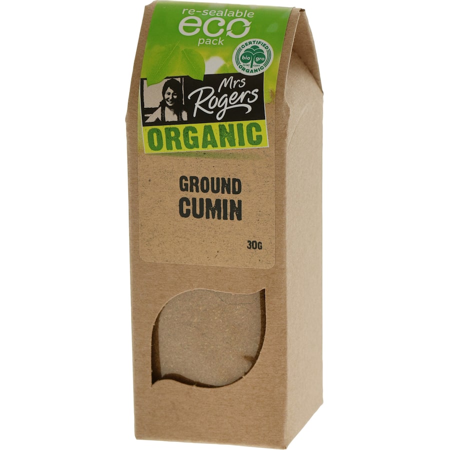 Mrs Rogers Eco Organic Cumin Ground Box 30g