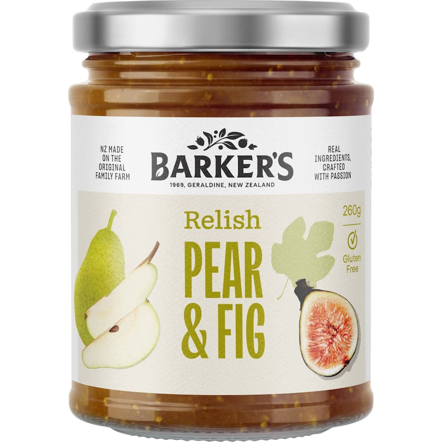 Barkers Relish Pear & Fig 260g