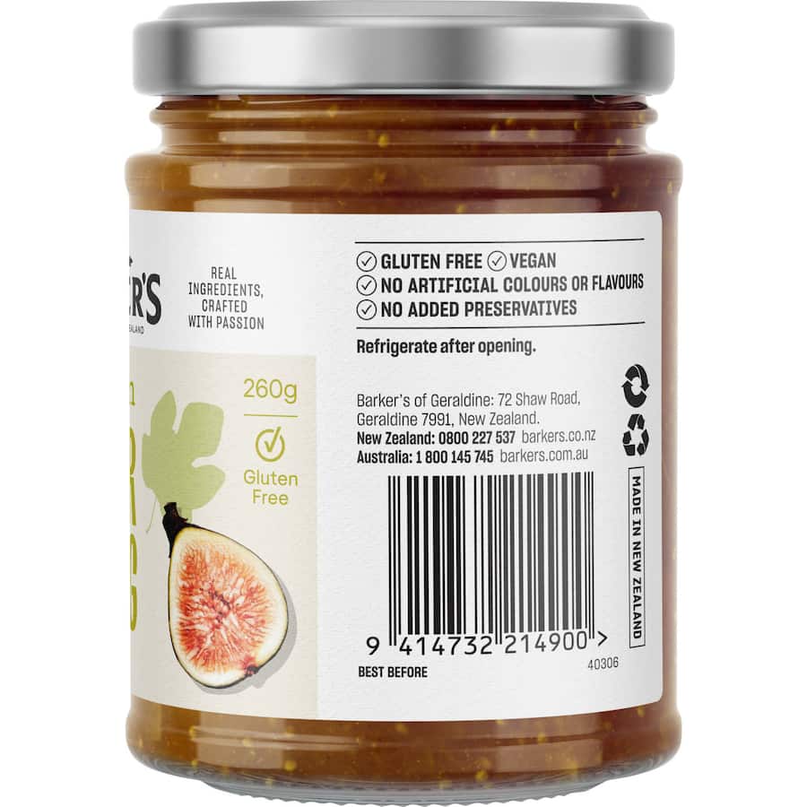Barkers Relish Pear & Fig 260g