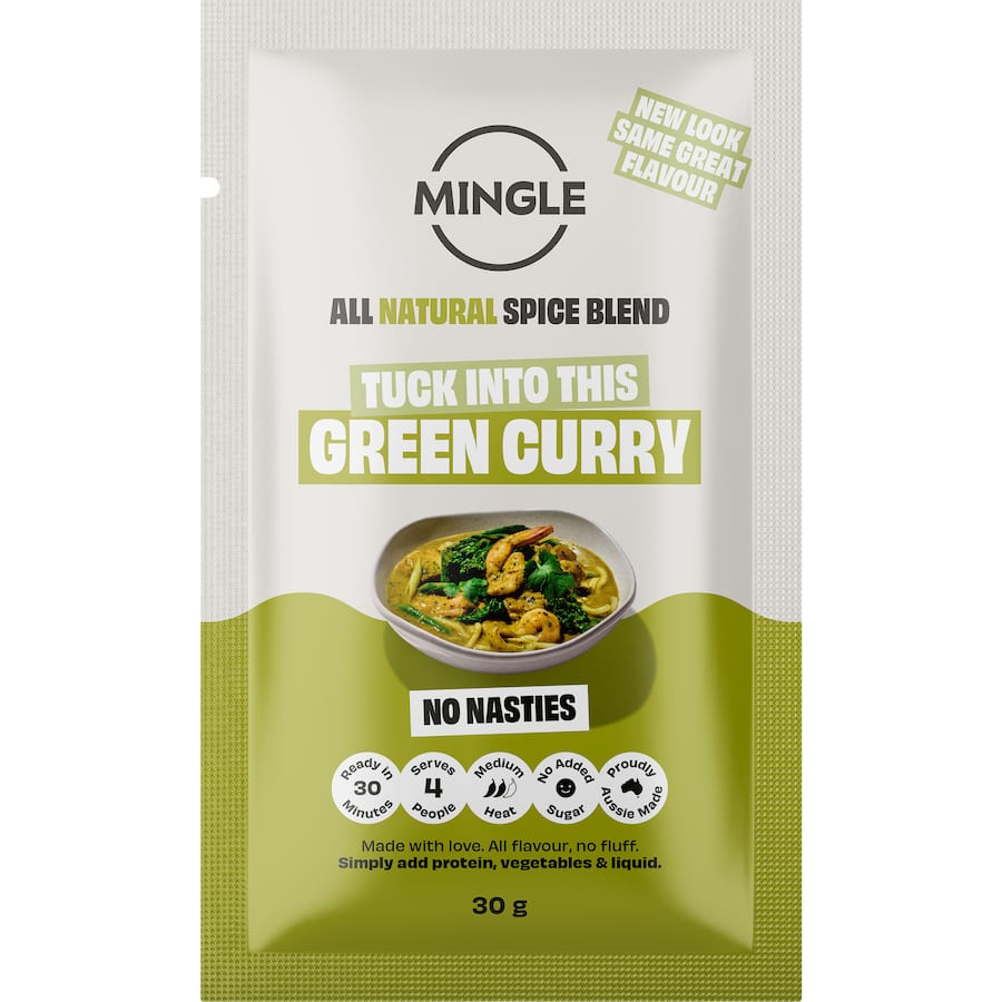Mingle Recipe Base Green Curry Sachet 30g
