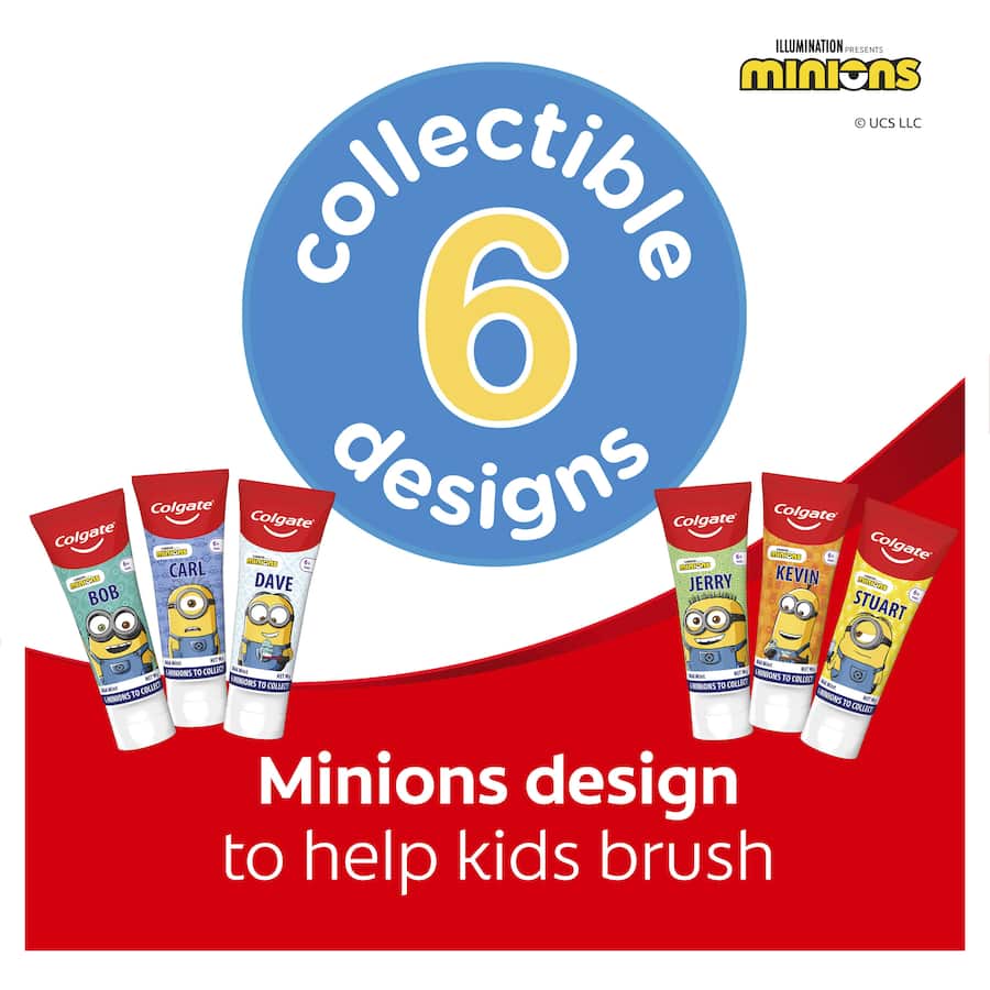 Colgate Kids 6+ Years Toothpaste Minions Mild Mint Gel 90g