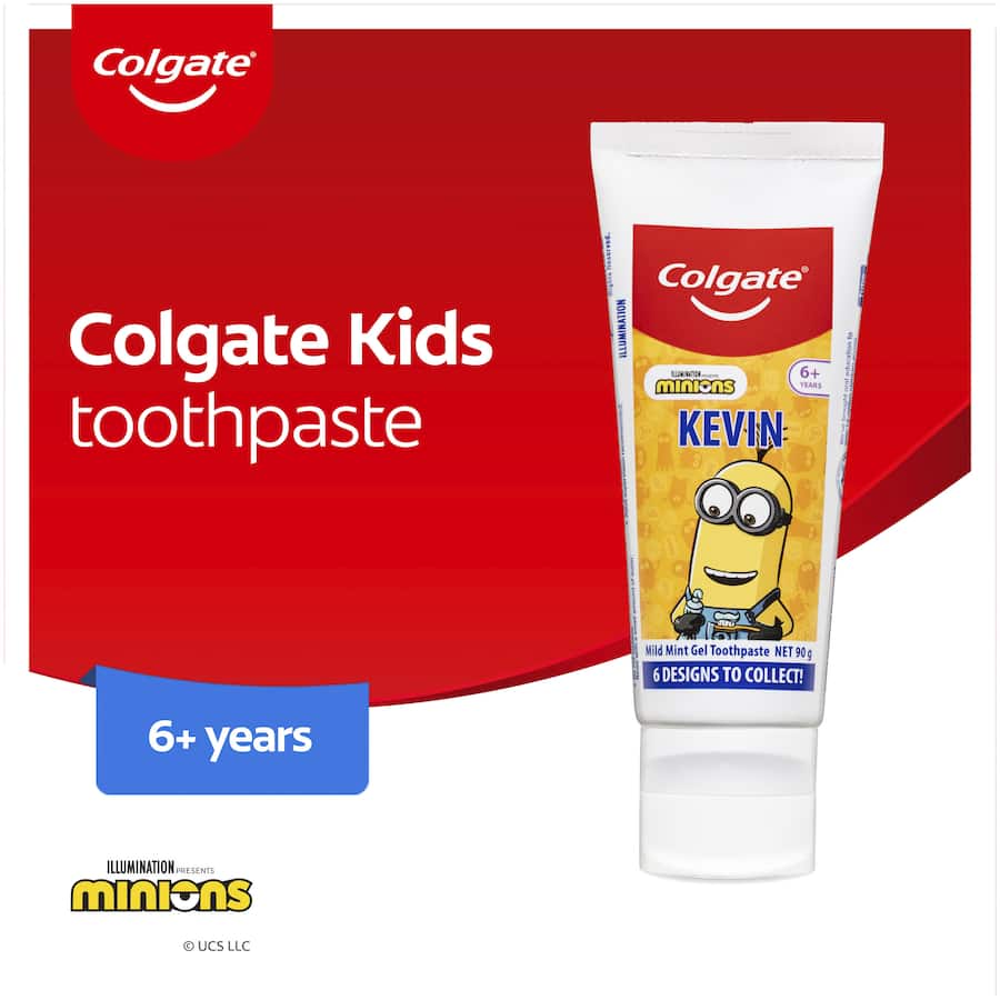 Colgate Kids 6+ Years Toothpaste Minions Mild Mint Gel 90g