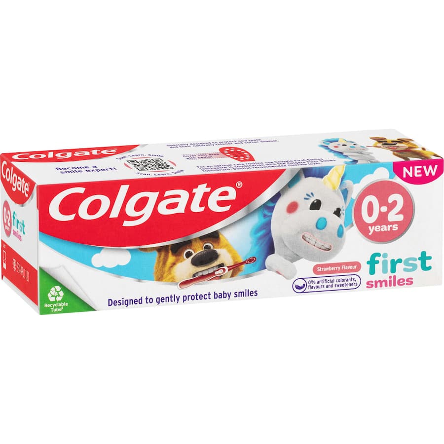 Colgate Kids 0-2 Years Baby Toothpaste First Smiles Strawberry 50mL