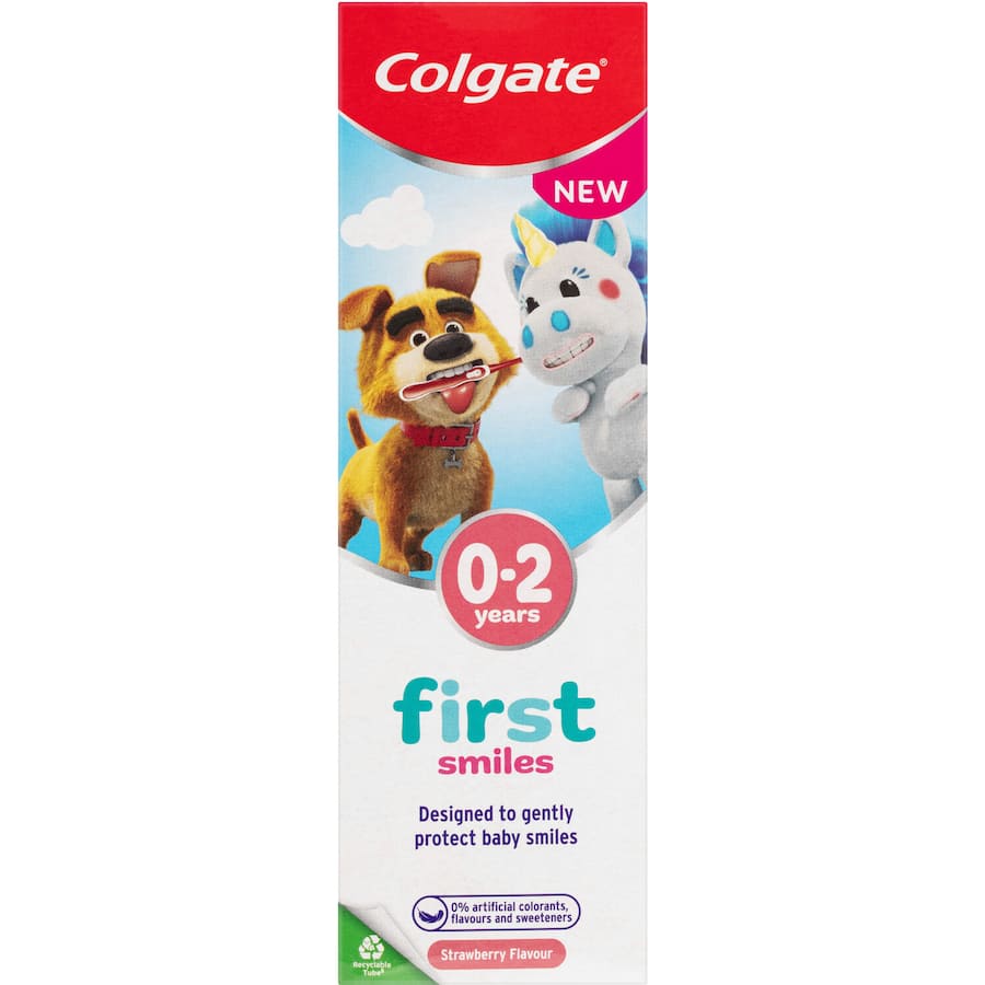 Colgate Kids 0-2 Years Baby Toothpaste First Smiles Strawberry 50mL