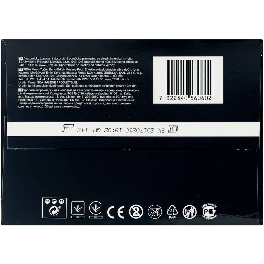 Tena Mens Continence Pads Level 3 8pack