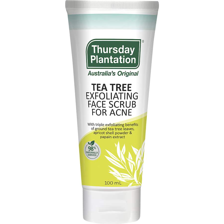 Thursday Plantation Face Scrub Tea Tree Exfoliating Tube 100mL