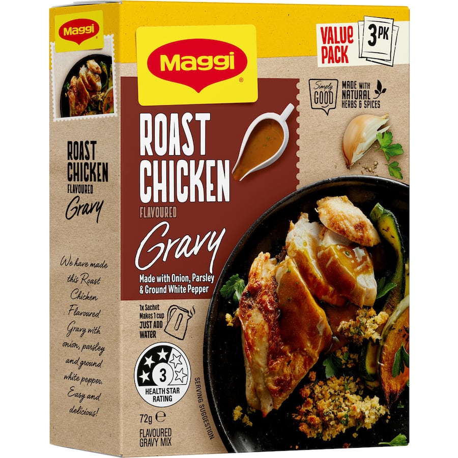 Maggi Instant Gravy Mix Roast Chicken 24g Sachets 3pack