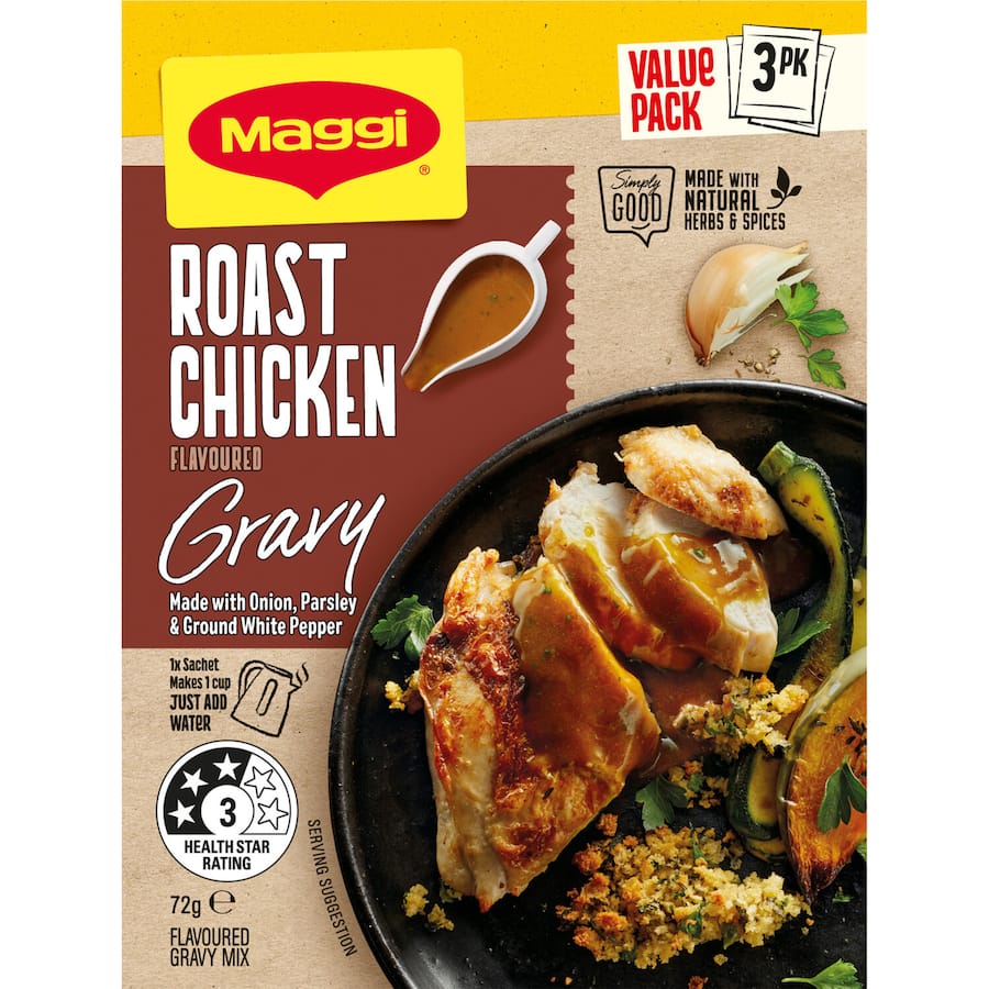 Maggi Instant Gravy Mix Roast Chicken 24g Sachets 3pack