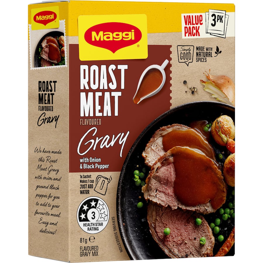 Maggi Instant Gravy Mix Roast Meat 3 pack 81g