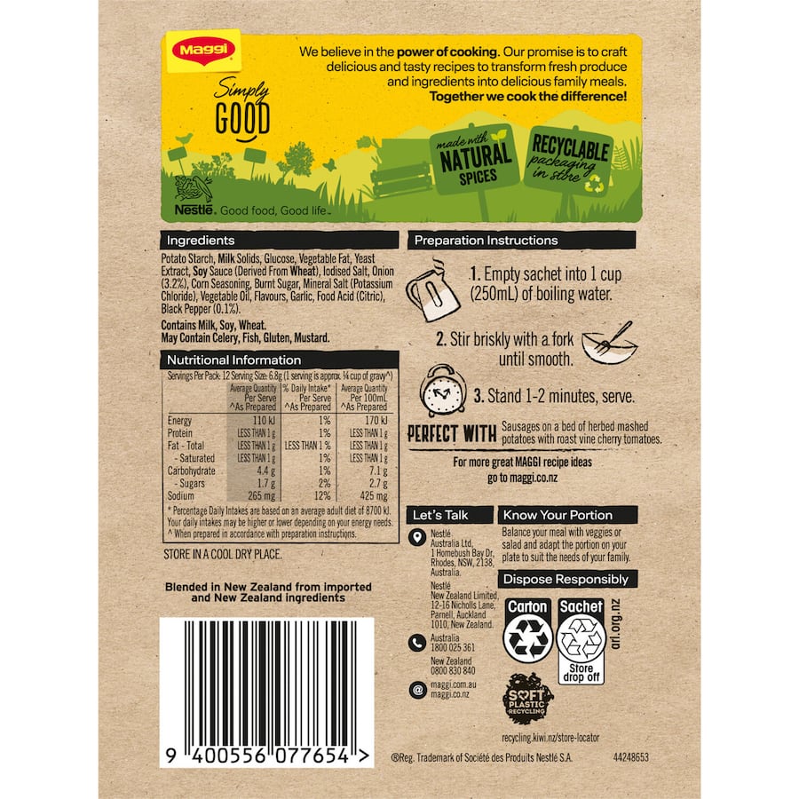 Maggi Instant Gravy Mix Roast Meat 3 pack 81g