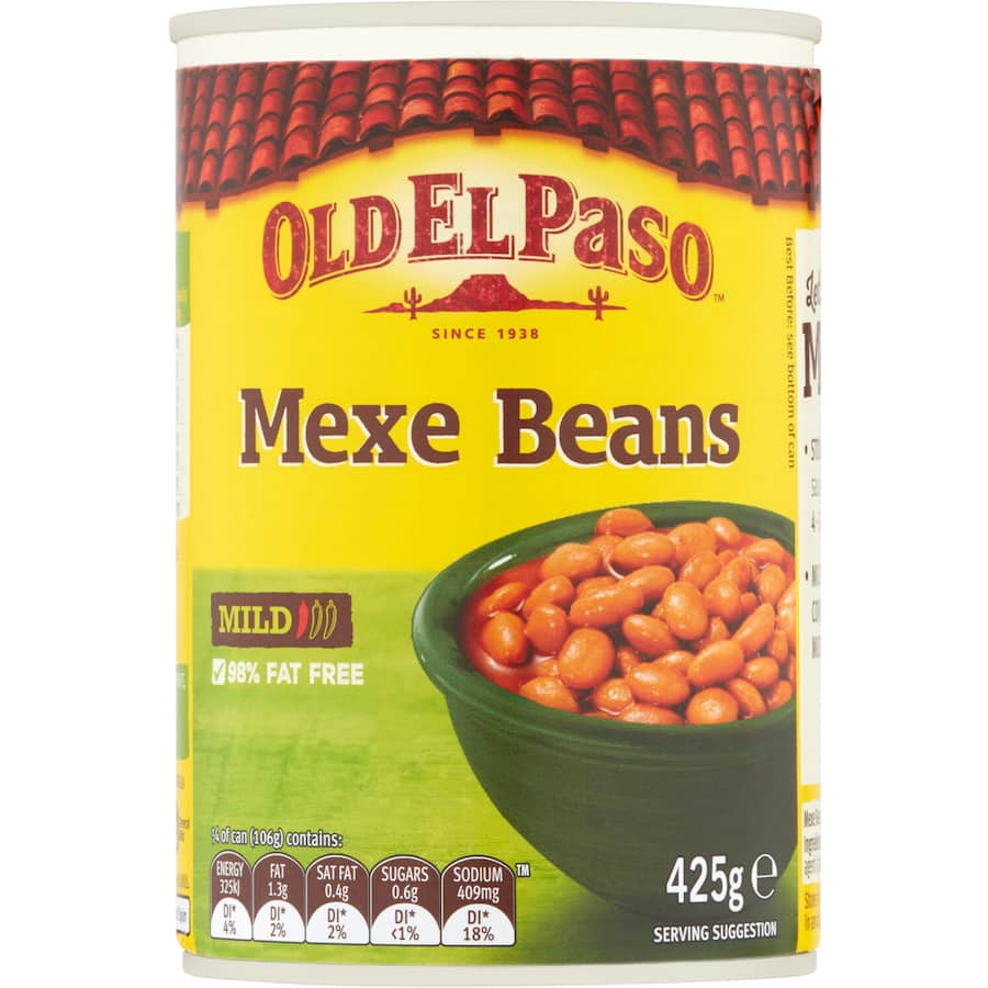 Old El Paso Mexe Beans Mild Tin 425g