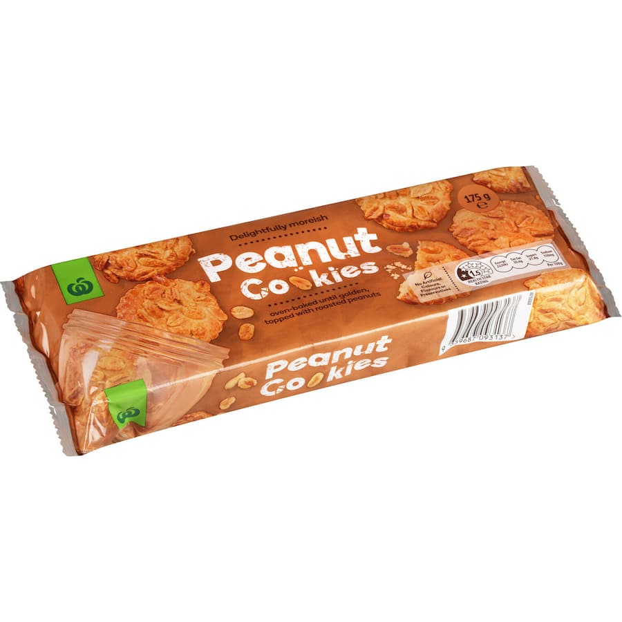 Woolworths Cookies Peanut 175g