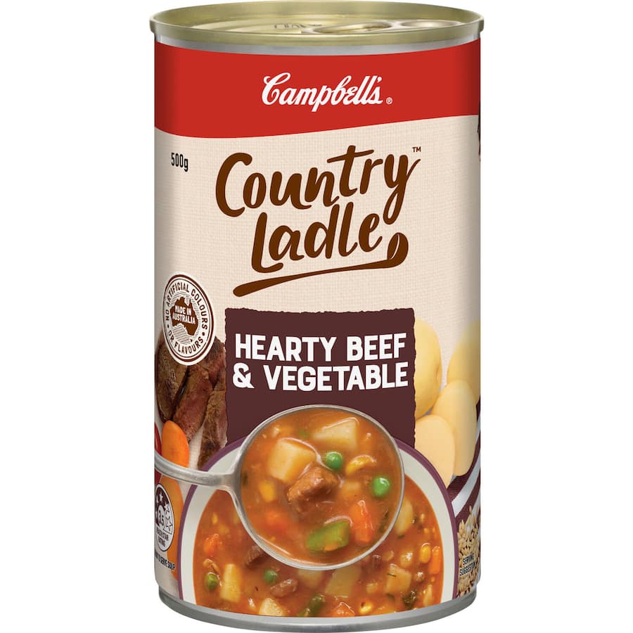 Campbell's Country Ladle Soup Beef & Vegetables Canned 500g