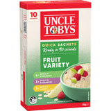 Uncle Tobys Oats Quick Sachets Fruit Variety 10 pack 350g