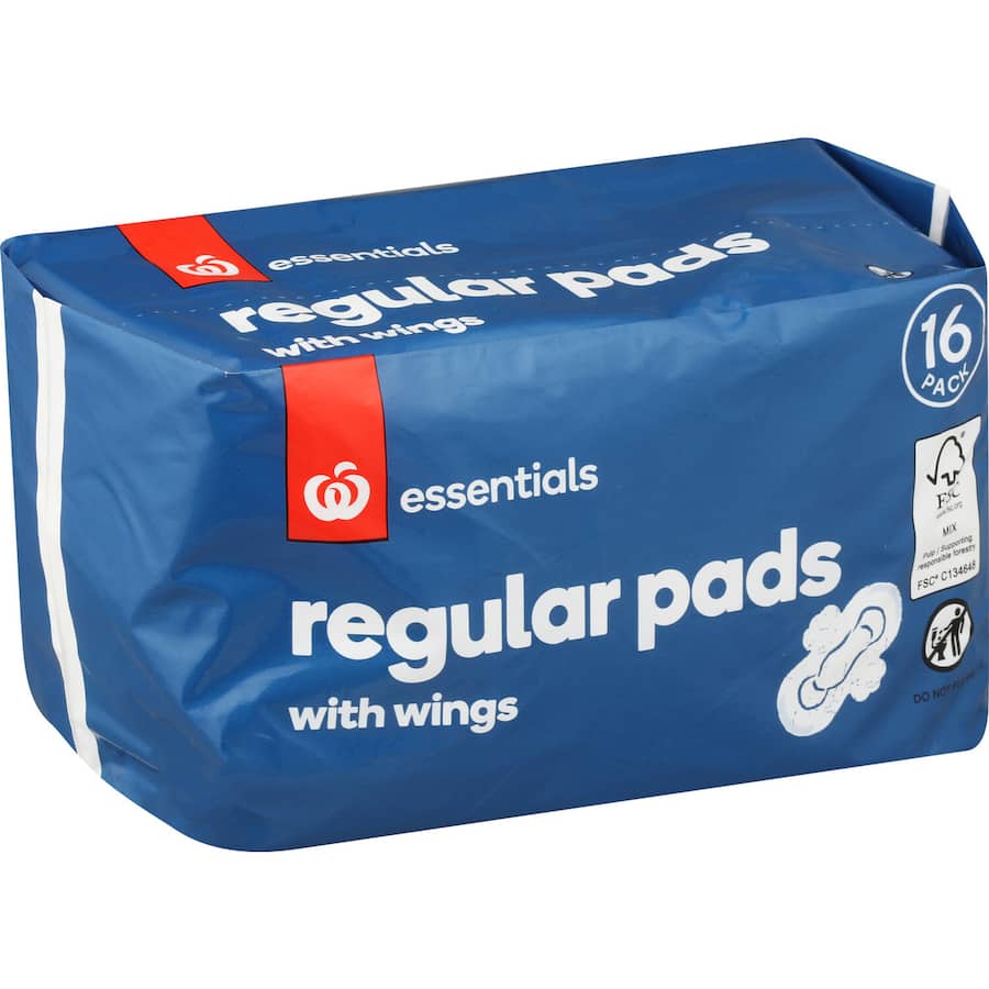 Essentials Pads Regular With Wings 16pack