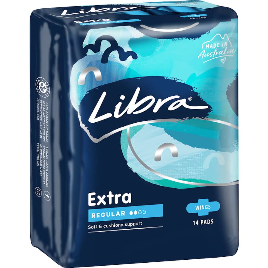Libra Extra Pads Regular With Wings 14pack