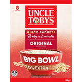 Uncle Tobys Oats Quick Sachets Original 8 pack 368g