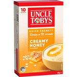 Uncle Tobys Oats Quick Sachets Creamy Honey 10 pack 350g