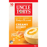 Uncle Tobys Oats Quick Sachets Creamy Honey 10 pack 350g