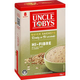 Uncle Tobys Oats Hi Fibre 8pack Sachets 320g