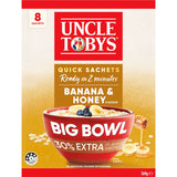 Uncle Tobys Oats Quick Sachets Banana Honey 8 pack 368g