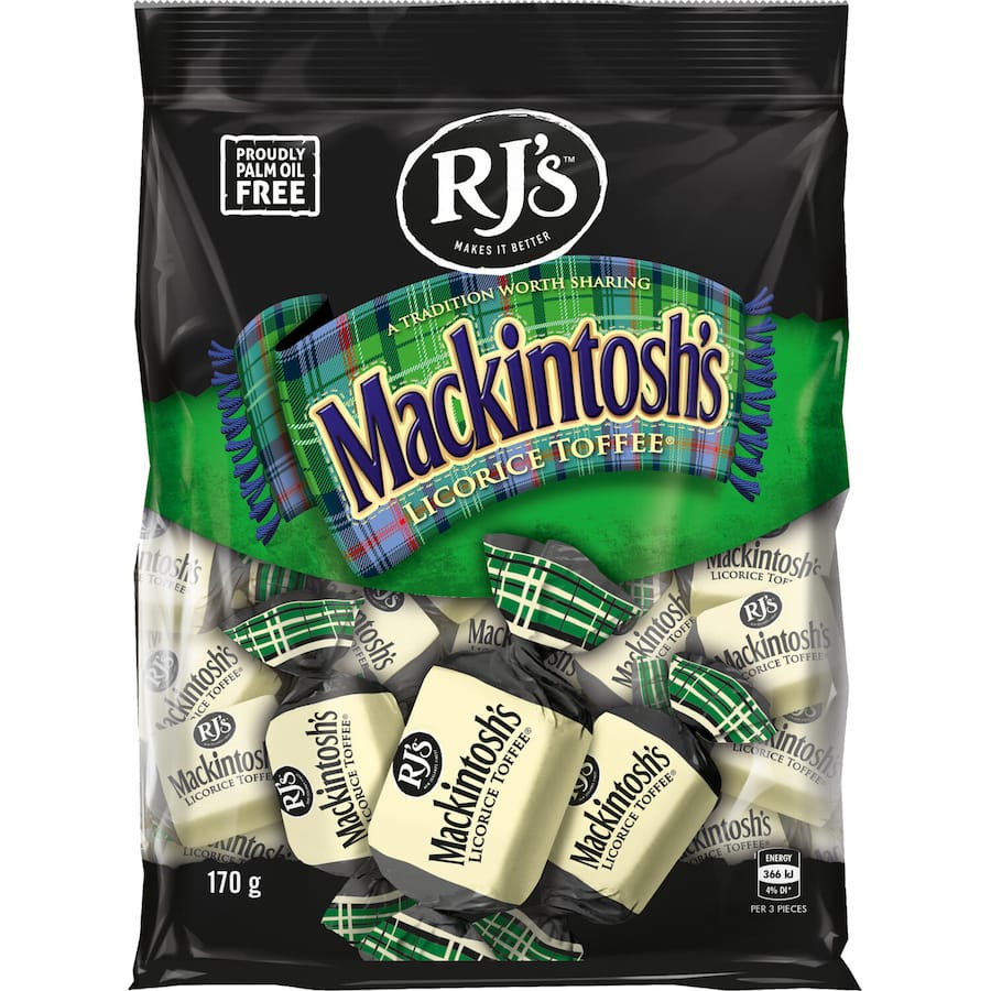 Mackintoshs Toffee Licorice 170g