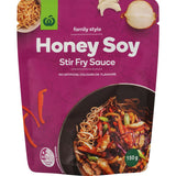 Woolworths Stir Fry Sauce Honey Soy Pouch 150g