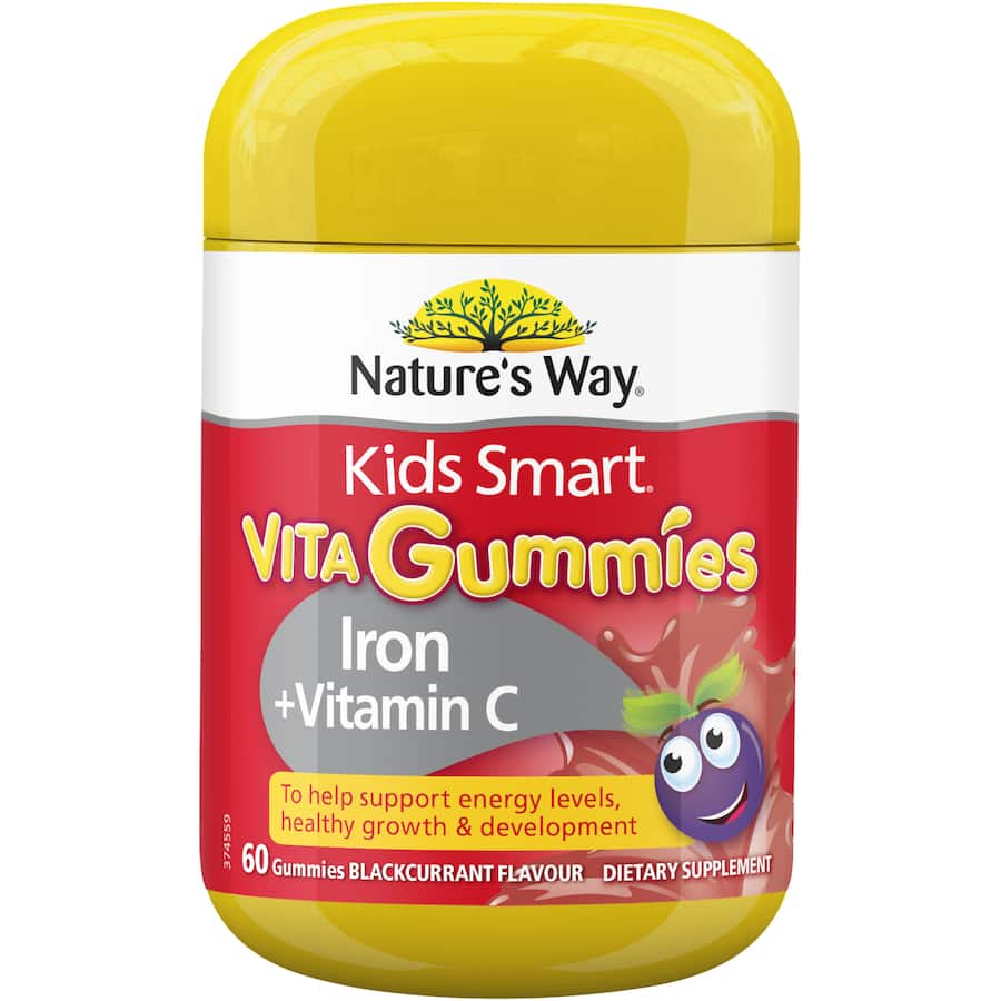 Natures Way Kids Smart Vita Gummies Iron And Vitamin C 60ea