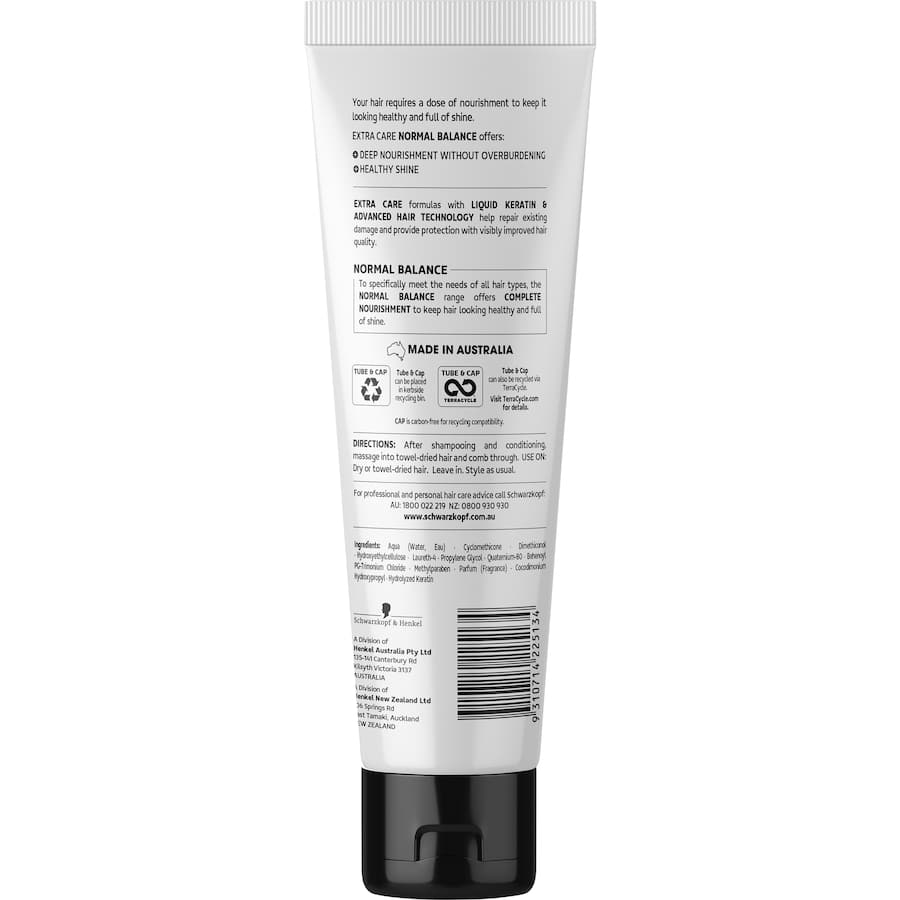 Schwarzkopf Extra Care Hair Treatment Leave In Normal Balance 150mL