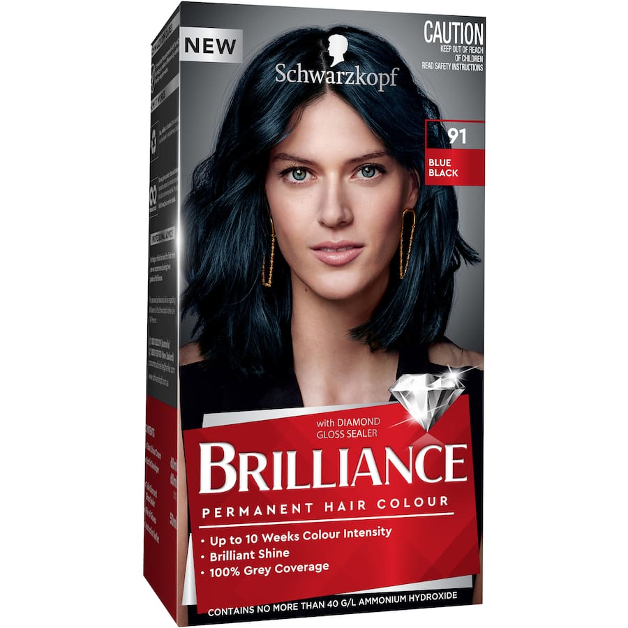 Schwarzkopf Brilliance Hair Colour 91 Blue Black 1pack