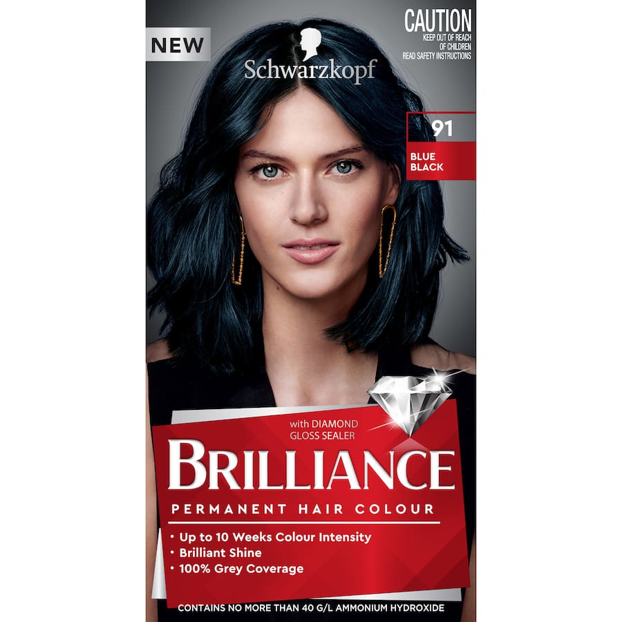 Schwarzkopf Brilliance Hair Colour 91 Blue Black 1pack