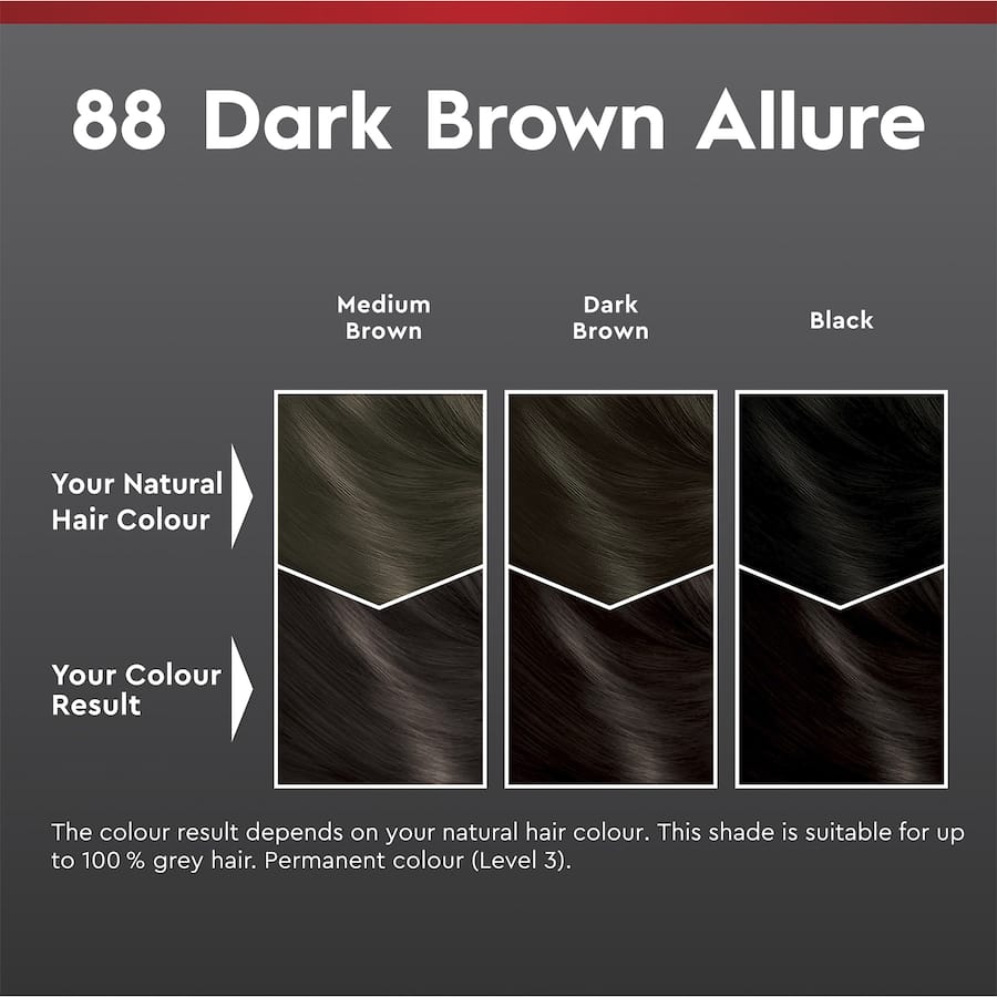 Schwarzkopf Brilliance Hair Colour 88 Dark Brown Allure 1pack