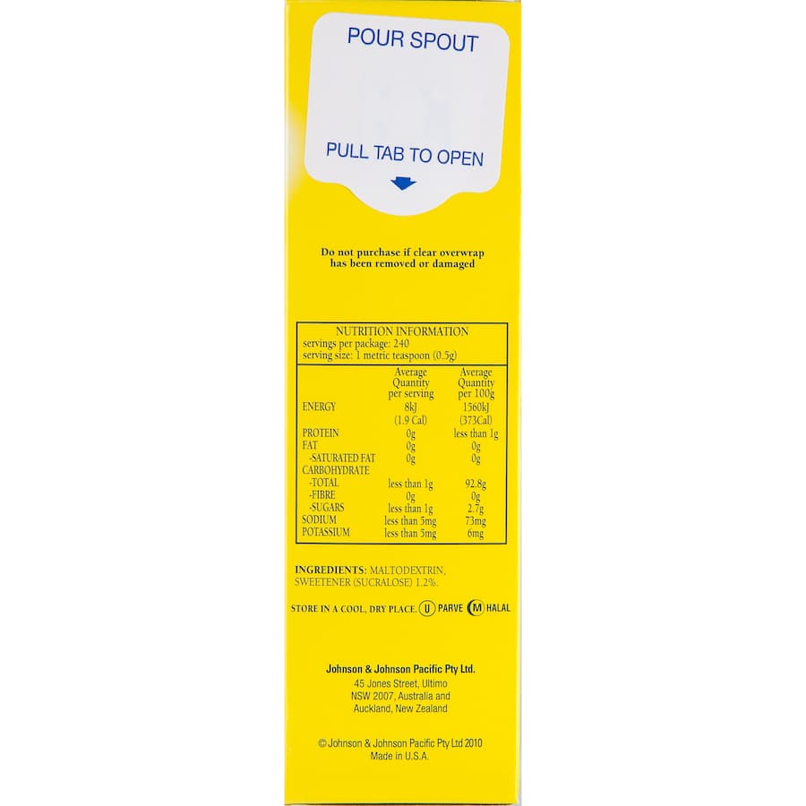 Splenda Sugar Substitute Granular Sweetener 120g